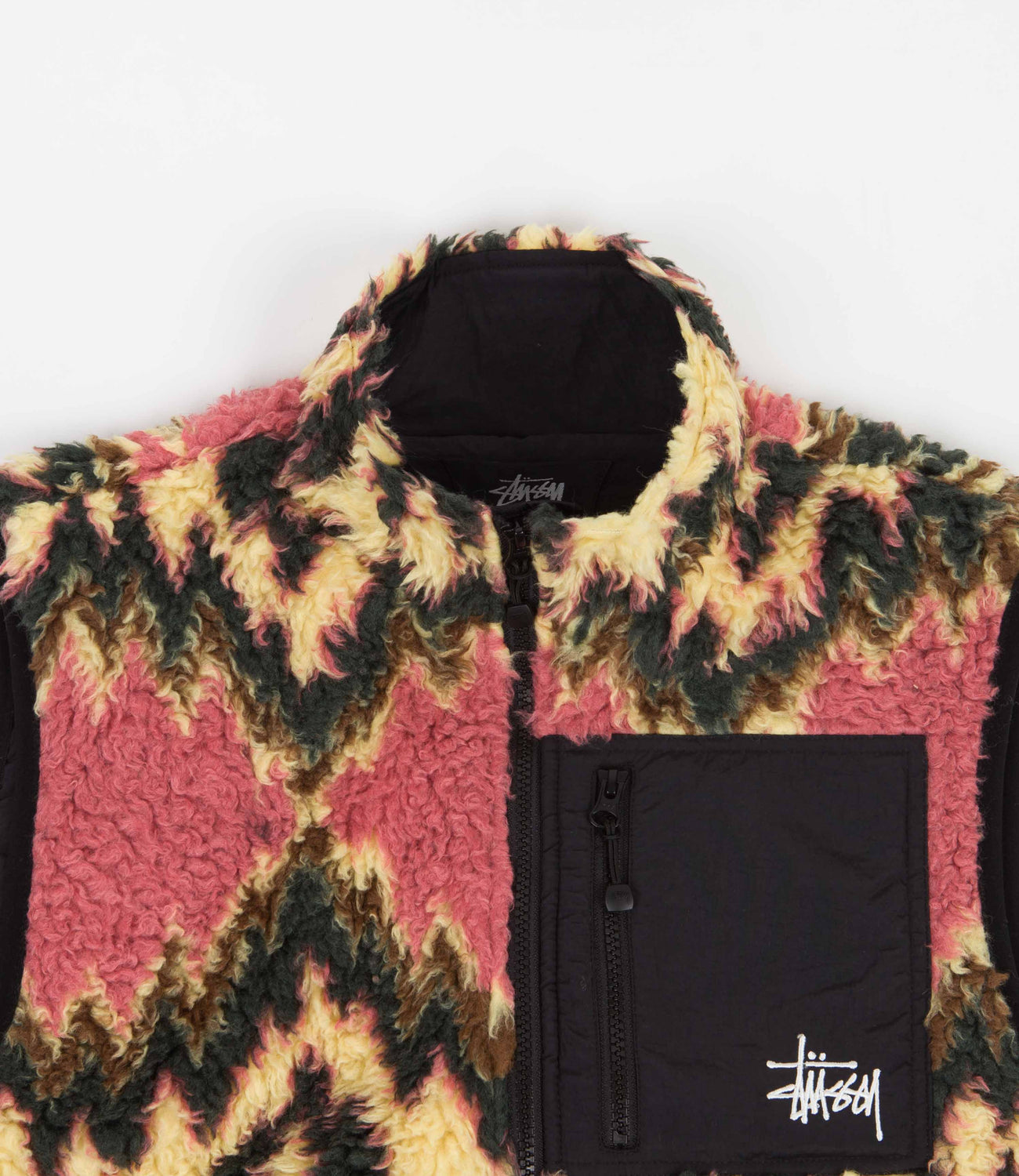 Stussy Fillmore Sherpa Vest - Mustard | WpadcShops