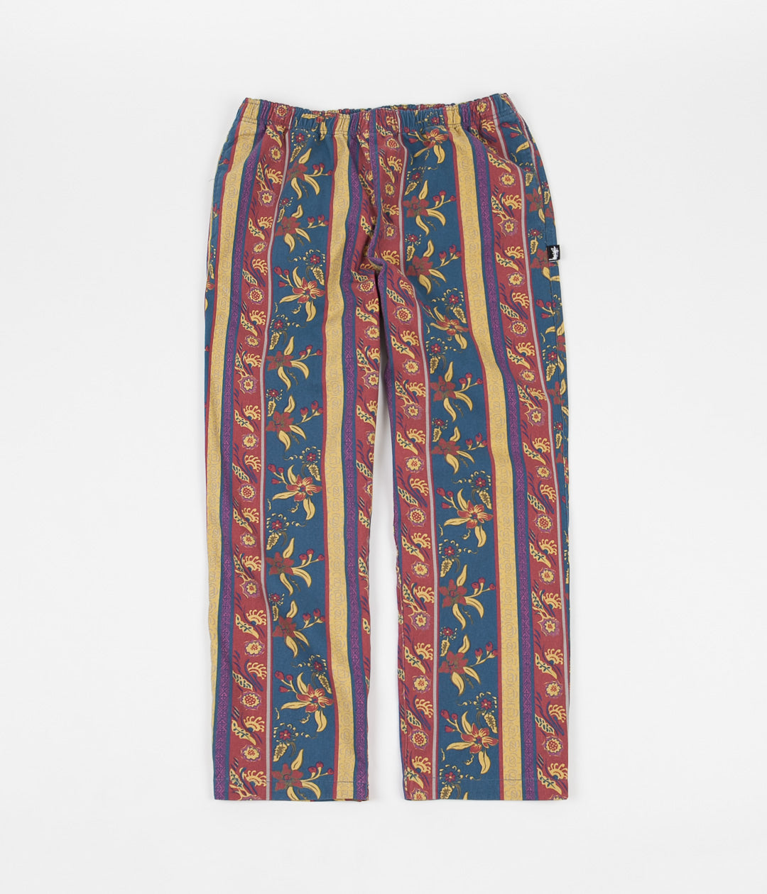 Stussy Fleur Stripe Beach Pants - Navy