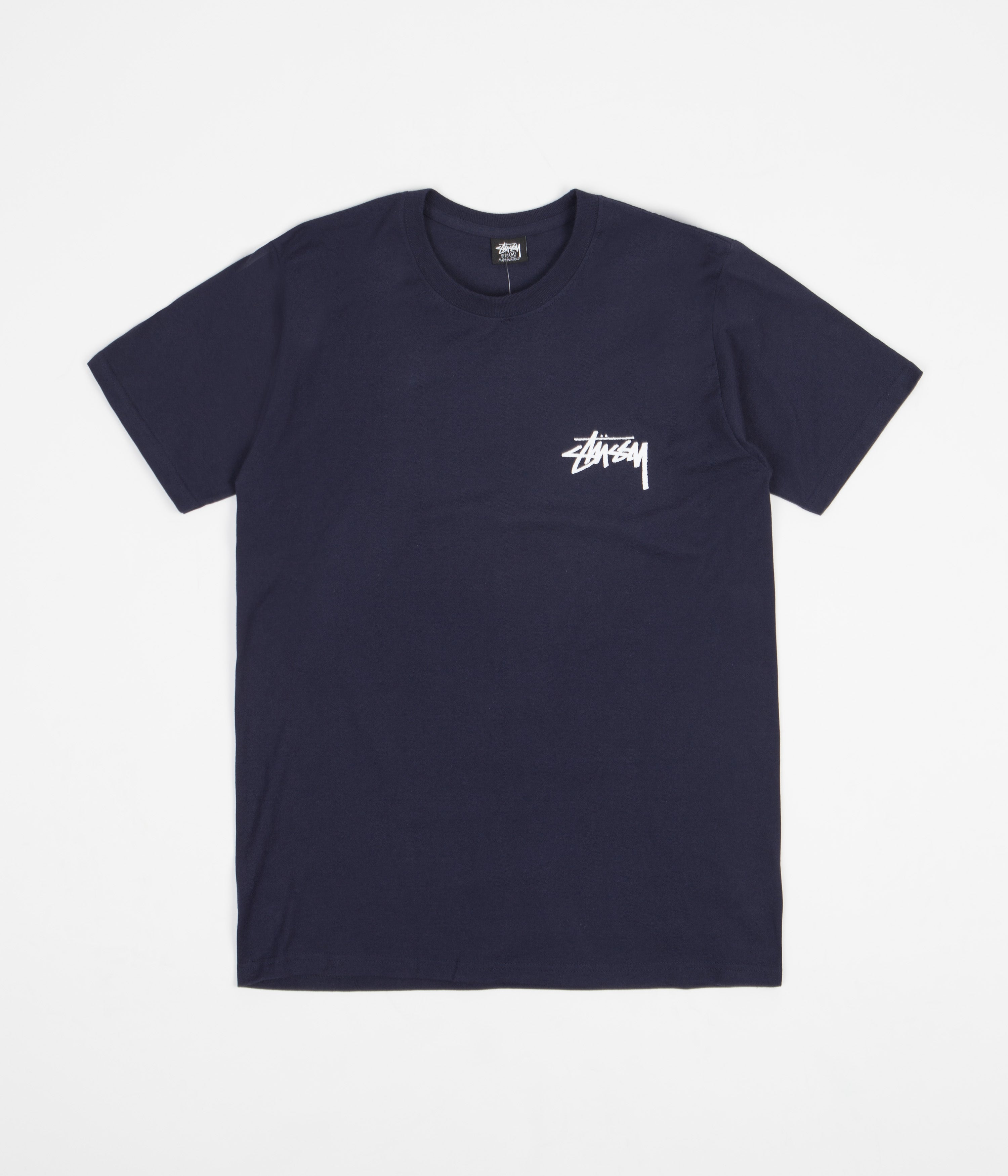 Stussy Fuzzy Dice T-Shirt - Navy | Flatspot