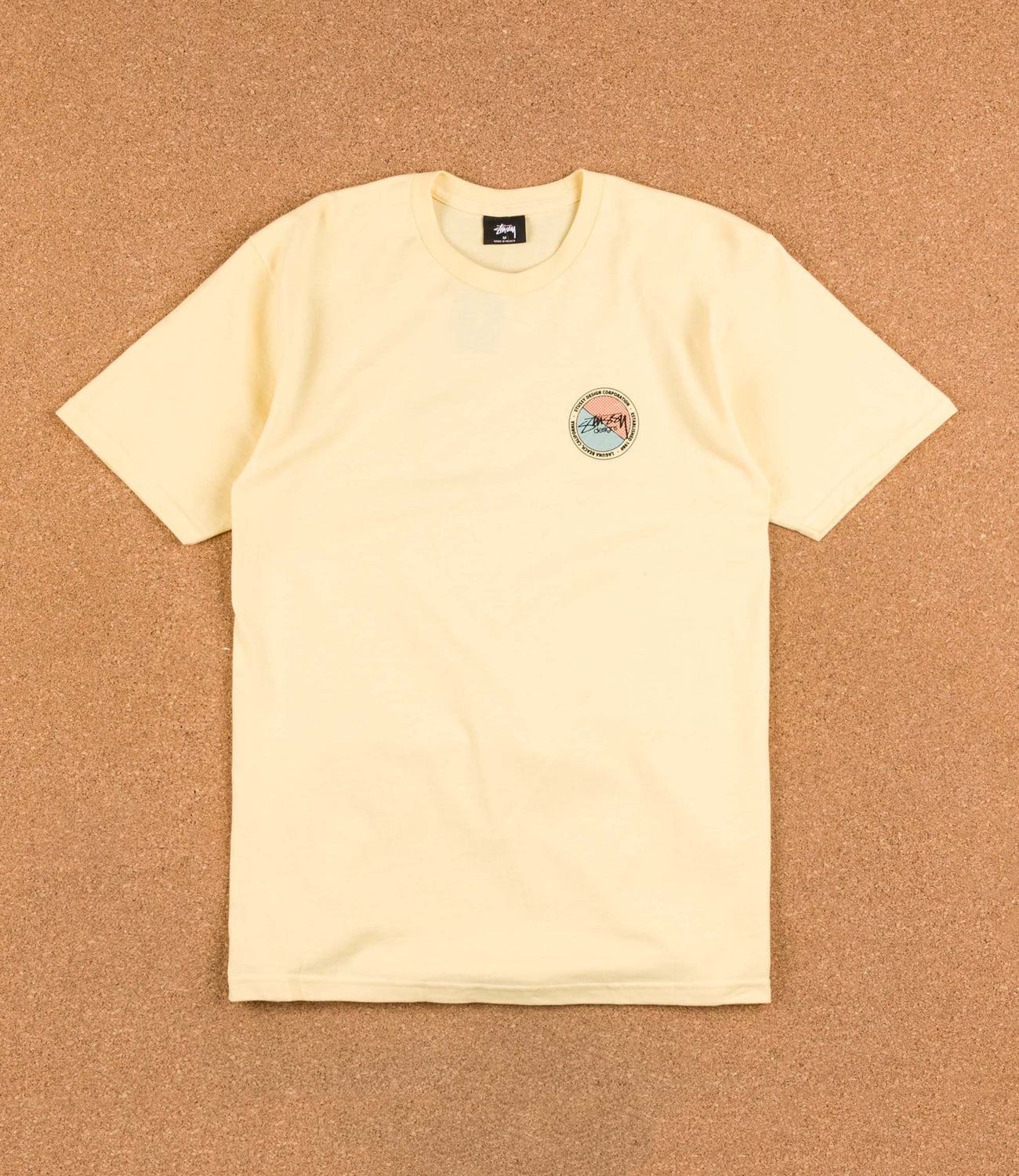 Stussy Halftone Dot T-Shirt - Pale Yellow | Flatspot
