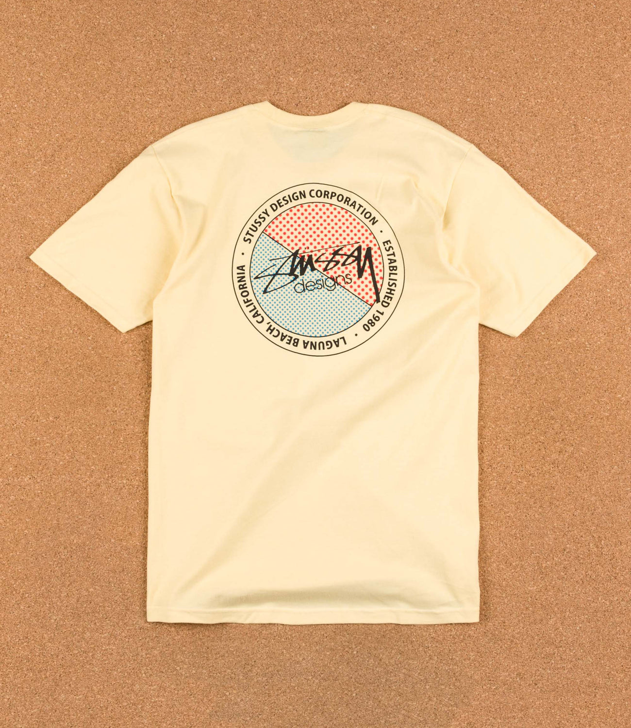 Stussy Halftone Dot T-Shirt - Pale Yellow | Flatspot