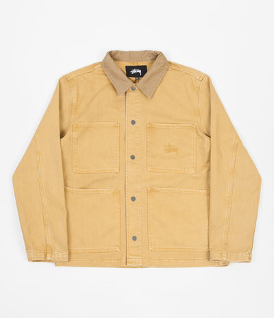 Stussy Heavy Wash Chore Jacket - Gold | Flatspot