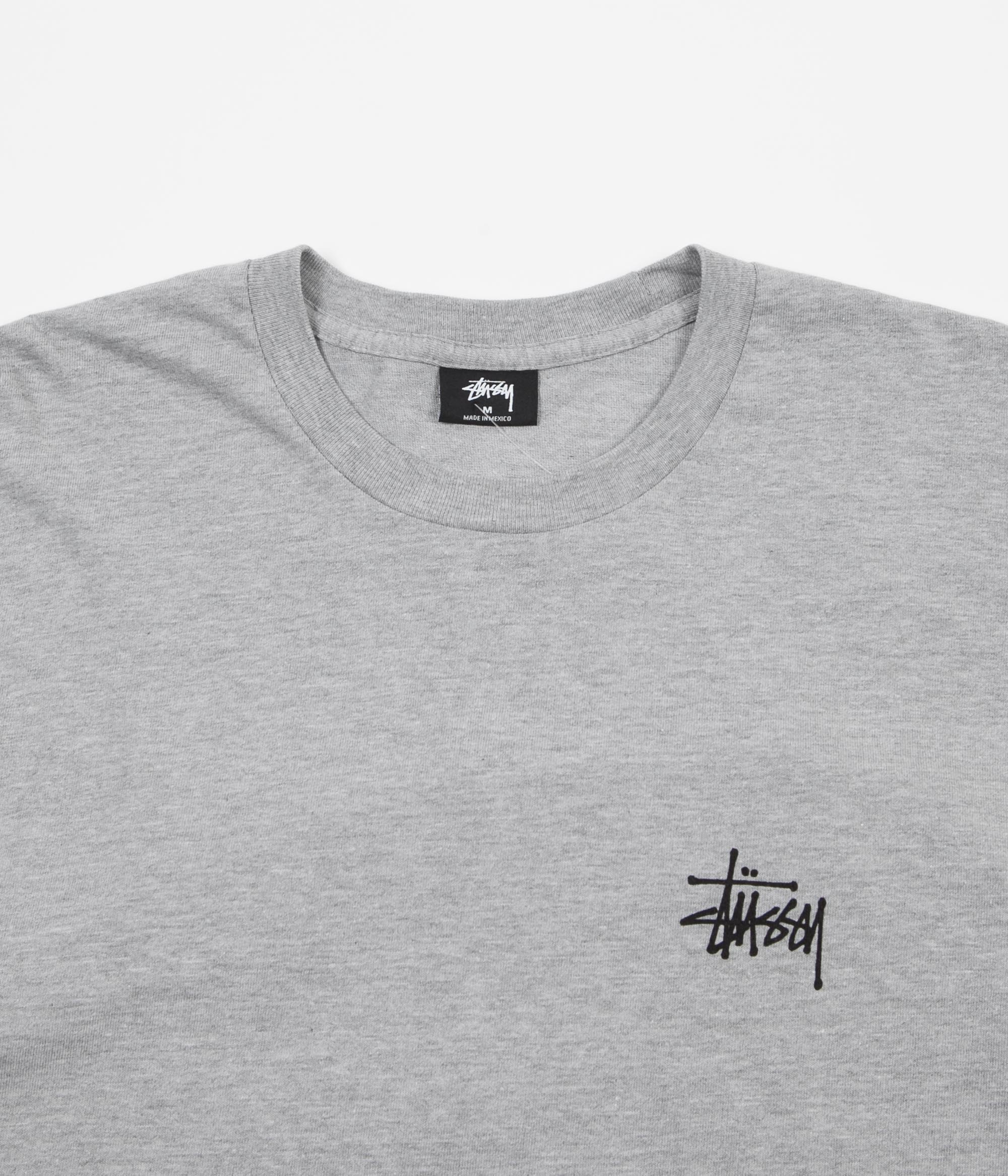 Stussy International Arc Long Sleeve T-Shirt - Grey Heather | Flatspot