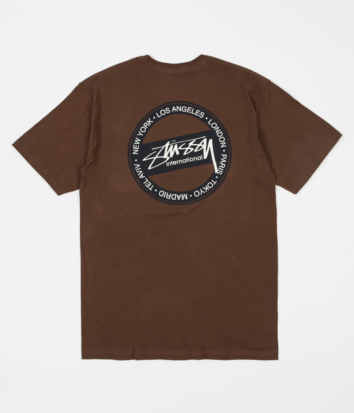 Stussy International Dot T-Shirt - Chocolate | Flatspot