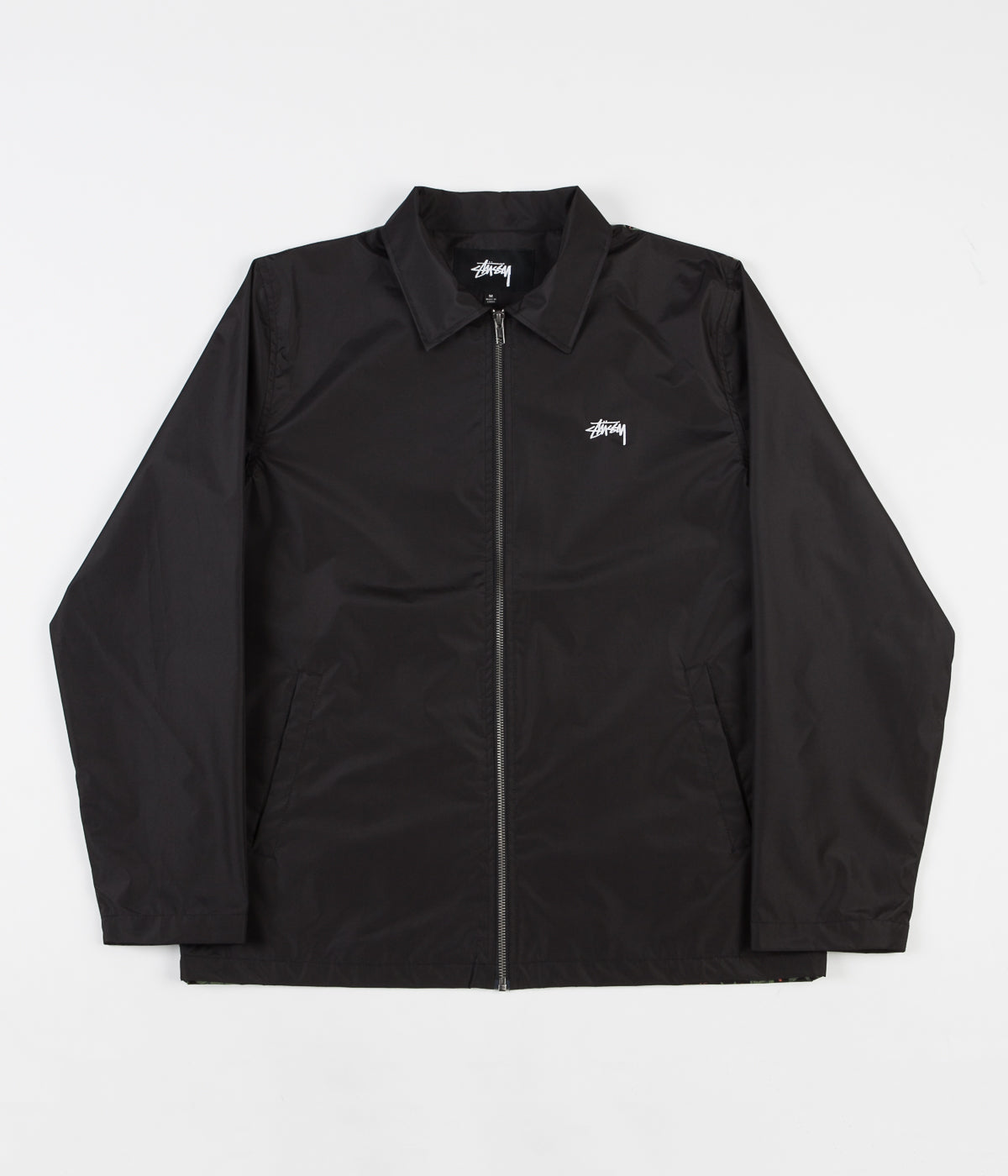 Stussy Leopard Panel Jacket - Black | Flatspot