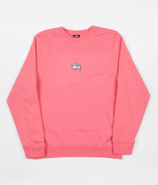 Stussy Lil' Stu Crewneck Sweatshirt - Dark Pink | Flatspot