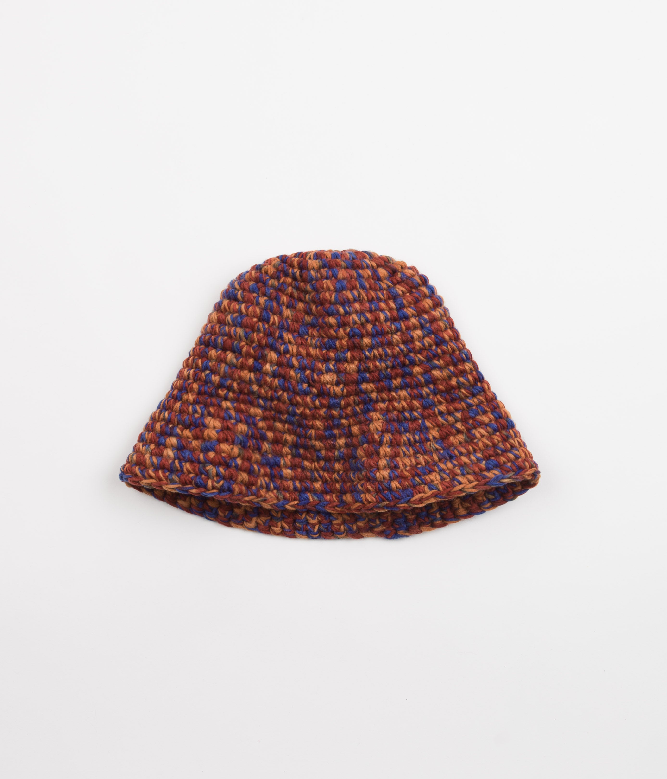 Stussy Melange Yarn Knit Bucket Hat - Orange