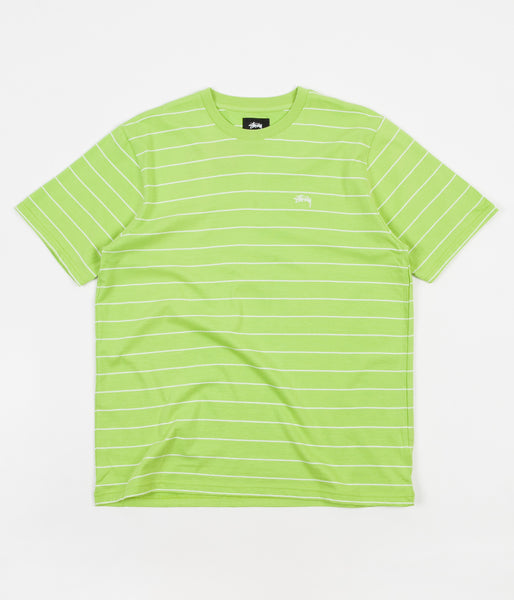 Stussy Mini Stripe Jersey - Lime | Flatspot