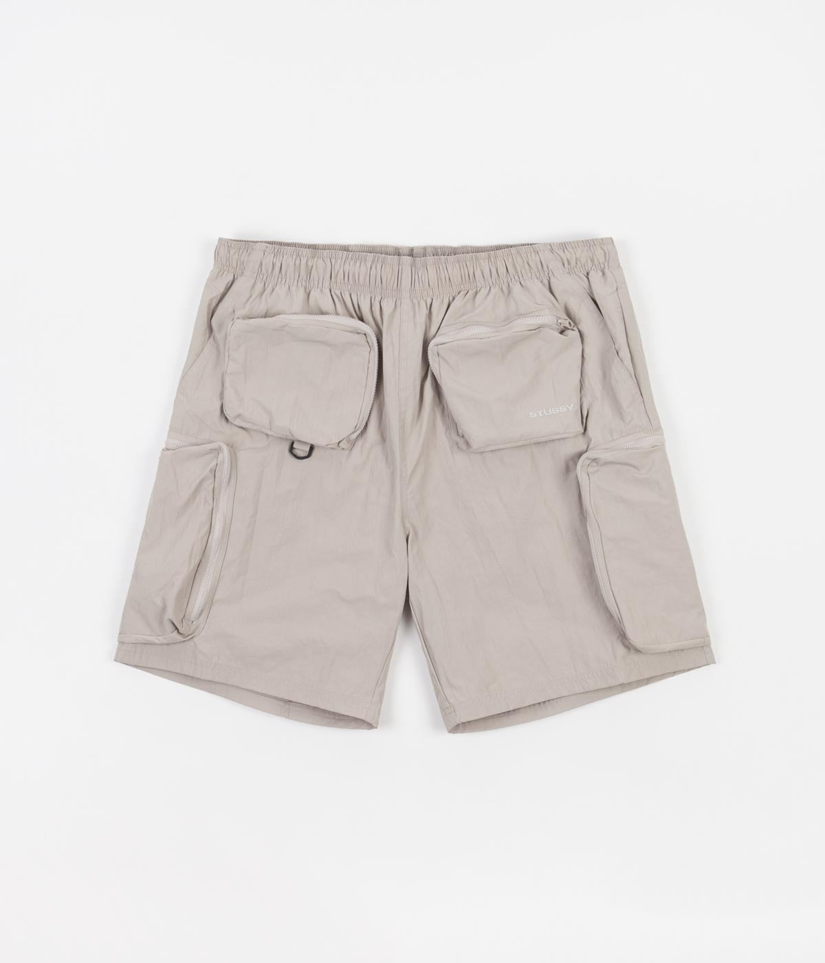 Stussy Nylon Approach Shorts - Stone Grey