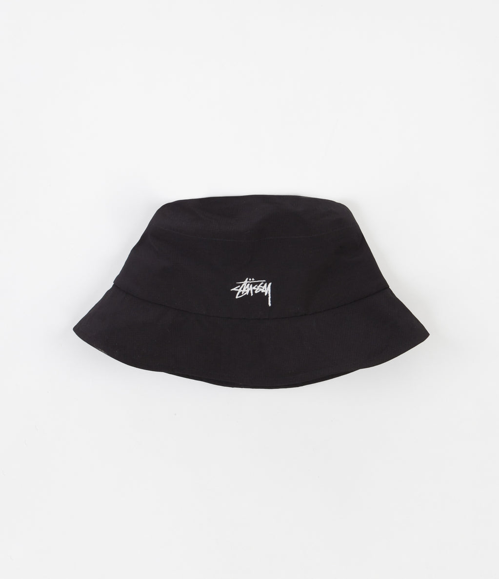 Stussy Outdoor Panel Bucket Hat - Black | Flatspot