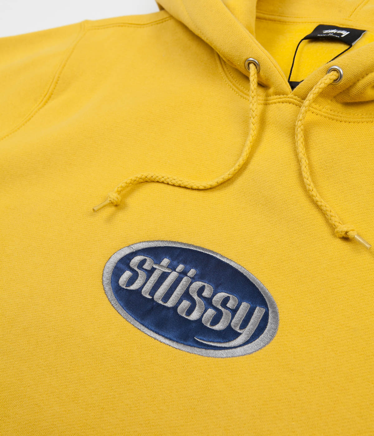 stussy oval applique hoodie