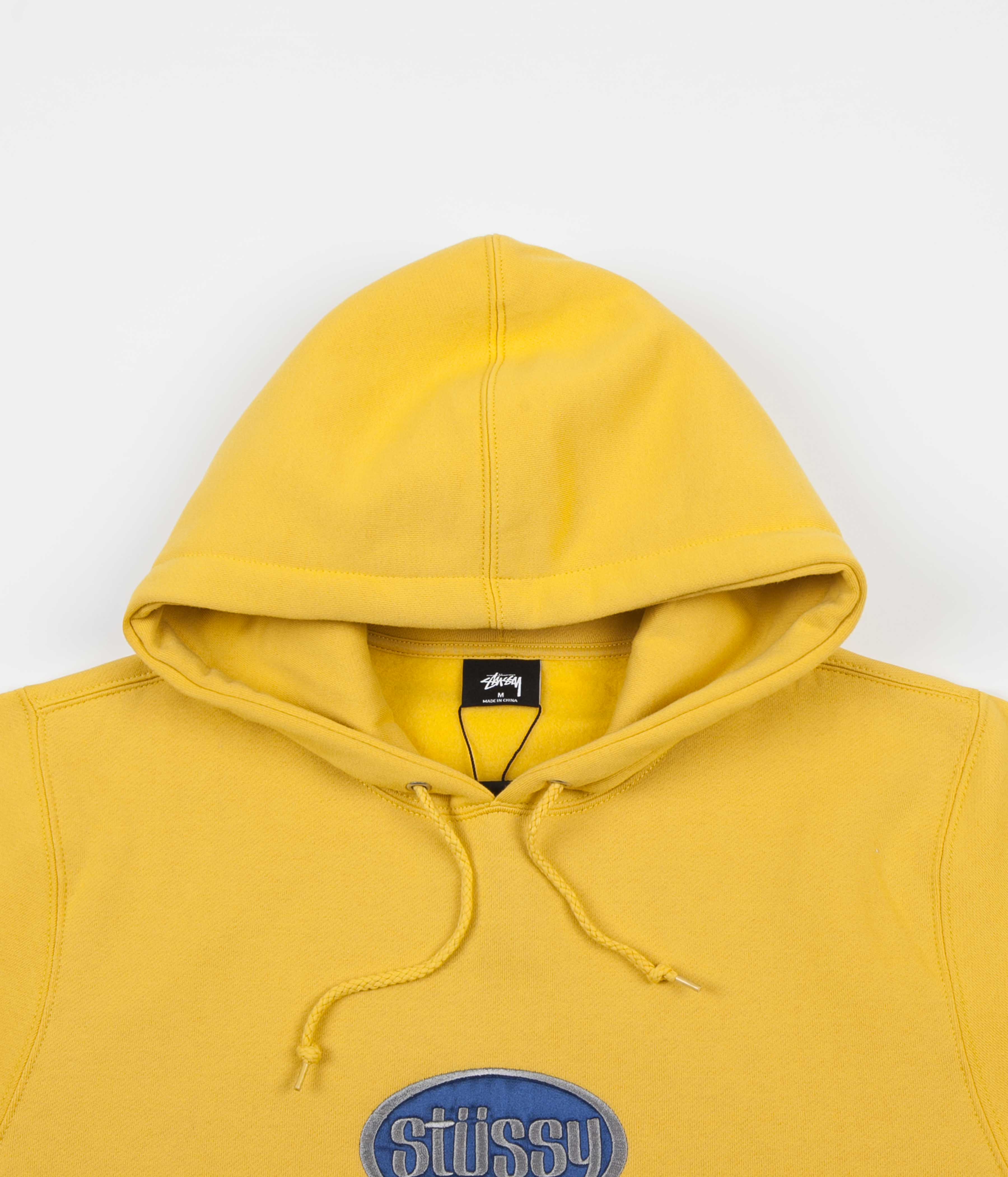 stussy oval applique hoodie