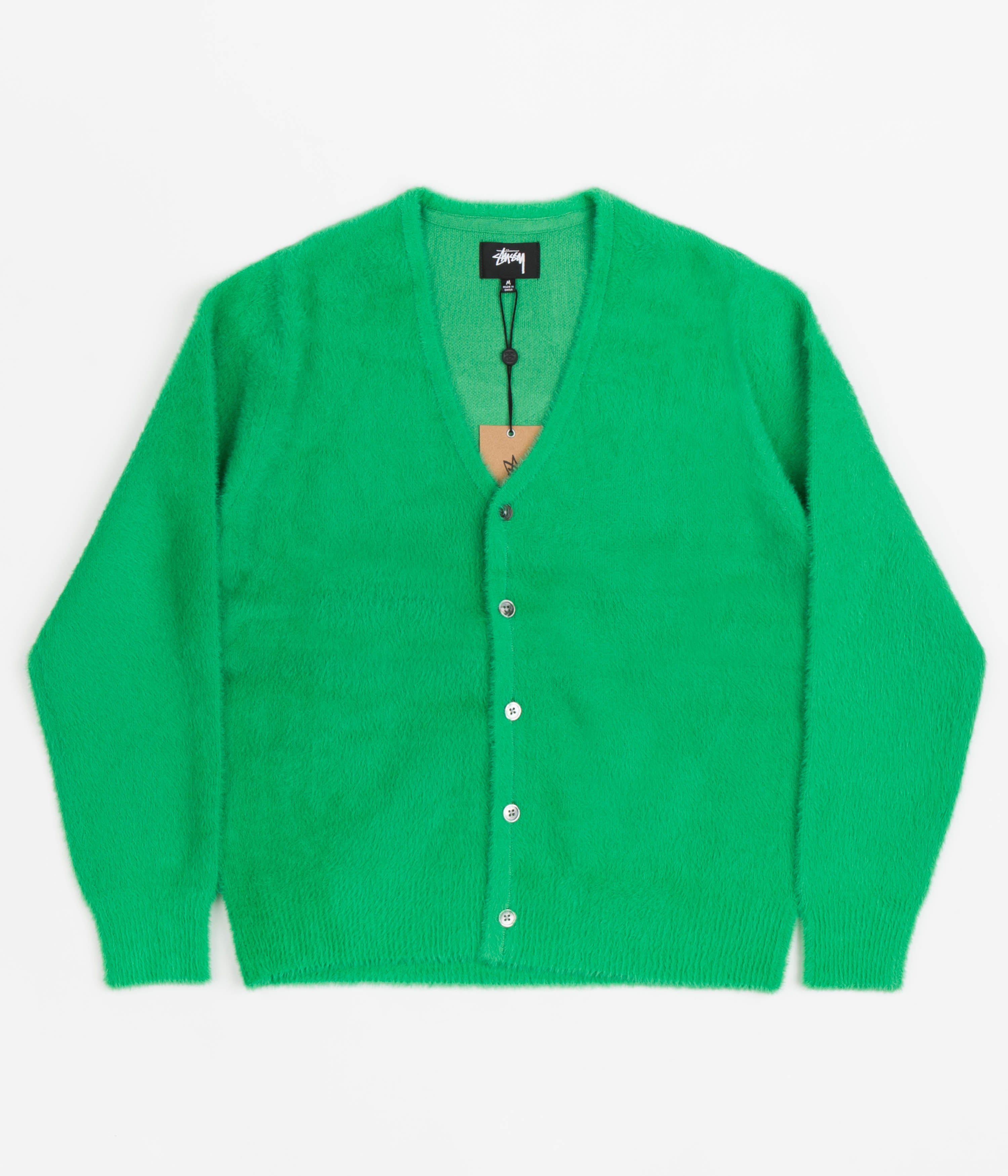 Stussy Shaggy Cardigan - Kelly | BioenergylistsShops