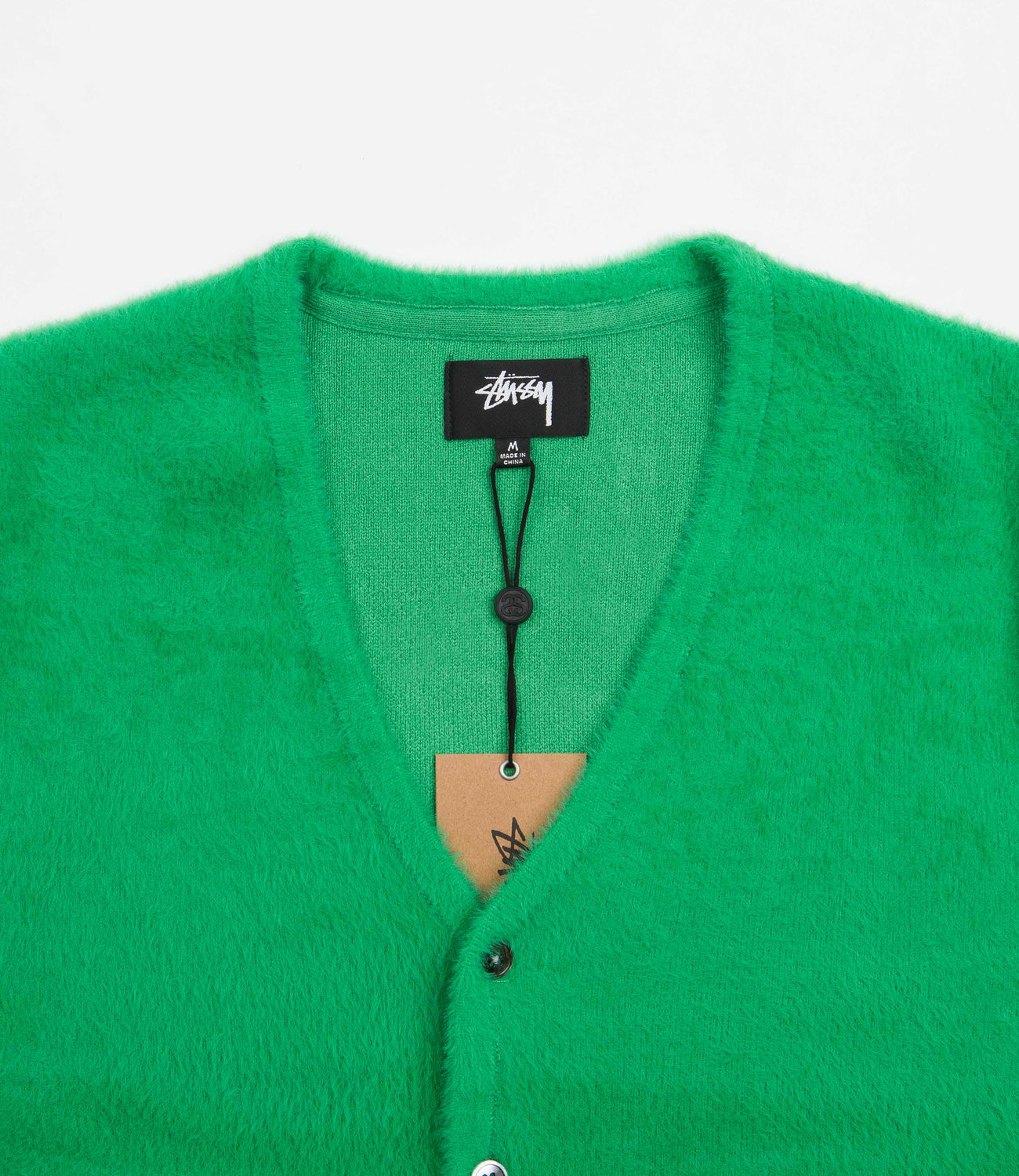 Stussy Shaggy Cardigan Dark Green-