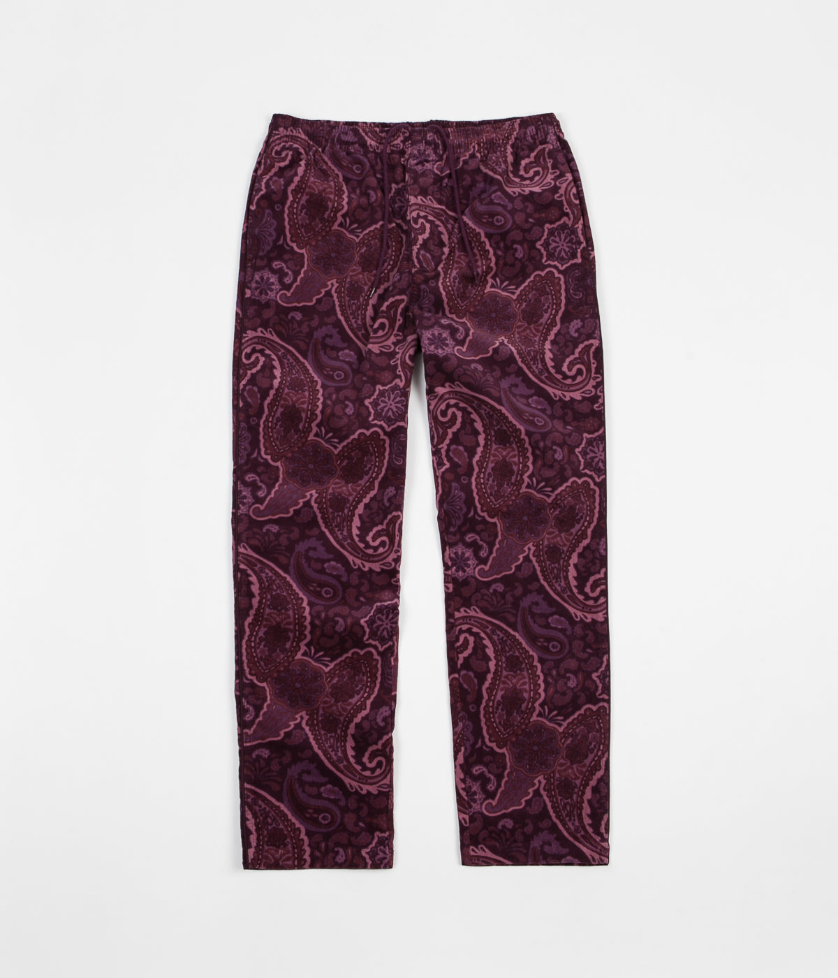 Download Stussy Side Piping Cord Trousers - Burgundy | Flatspot