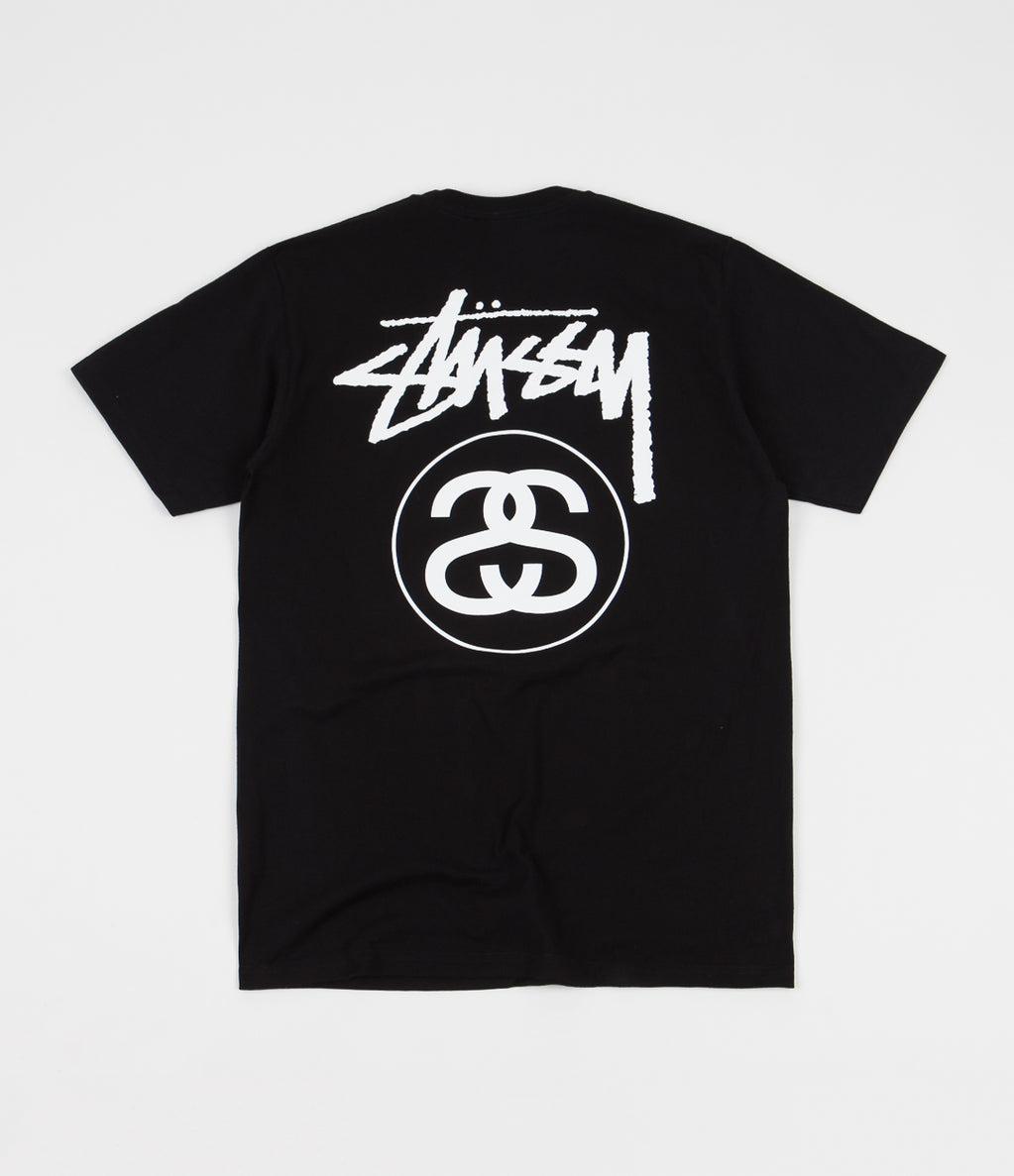 Stussy Stock Link T-Shirt - Black | Flatspot