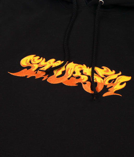 Stussy Stussy Fire Applique Hoodie - Black | Flatspot