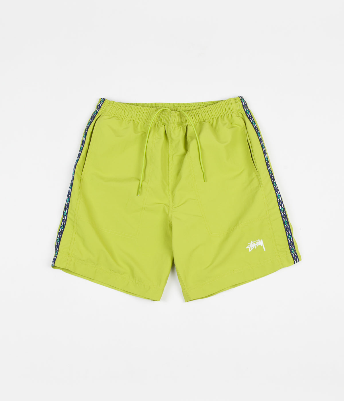 Stussy Taping Nylon Shorts - Lime