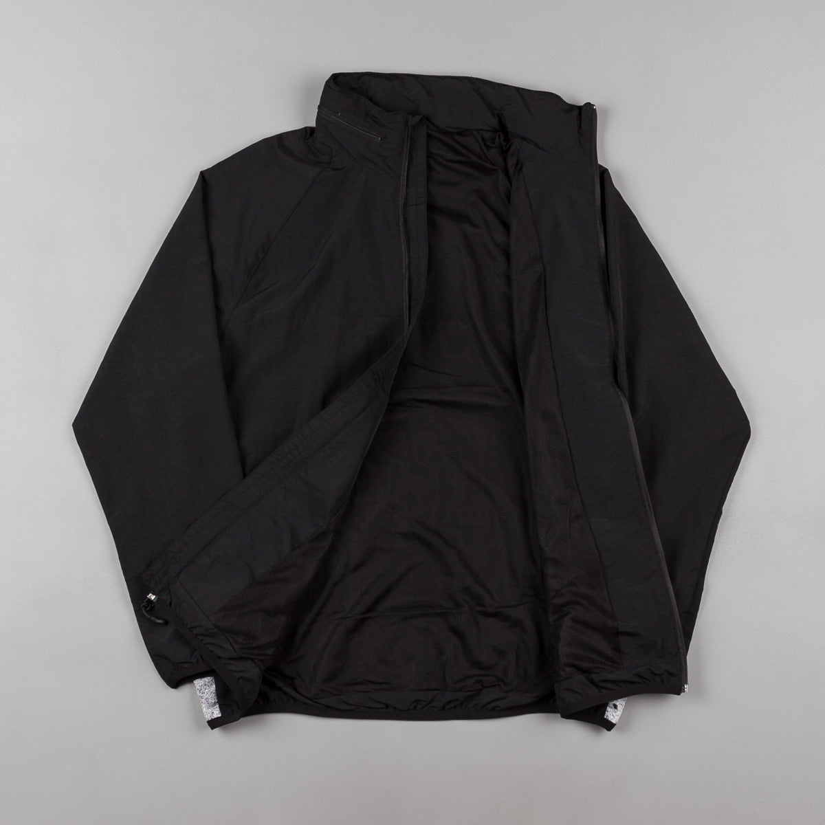 HUF Concrete Track Jacket - Black | Flatspot