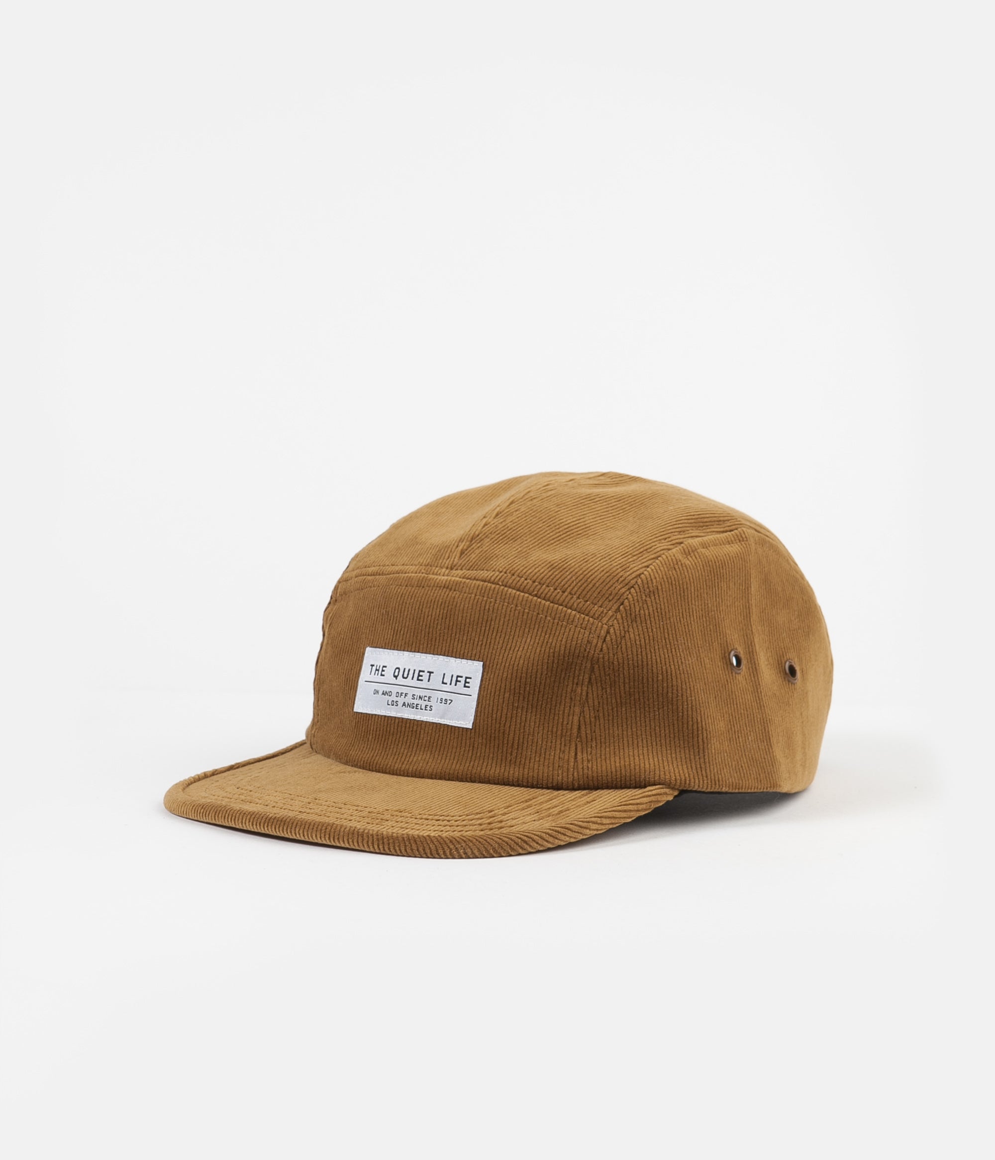 The Quiet Life Cord 5 Panel Camper Cap - Tan | Flatspot