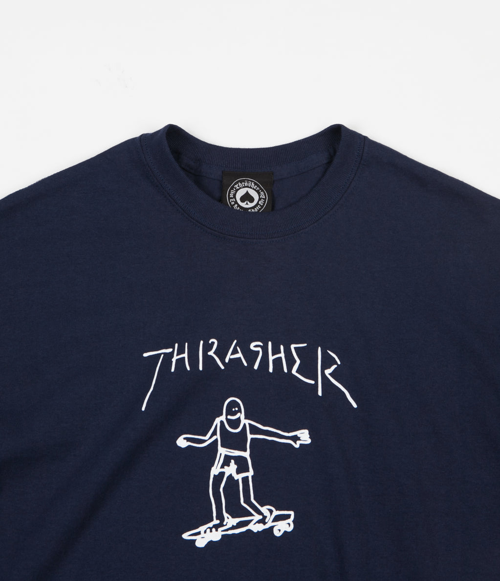 Thrasher Gonz T-Shirt - Navy | Flatspot