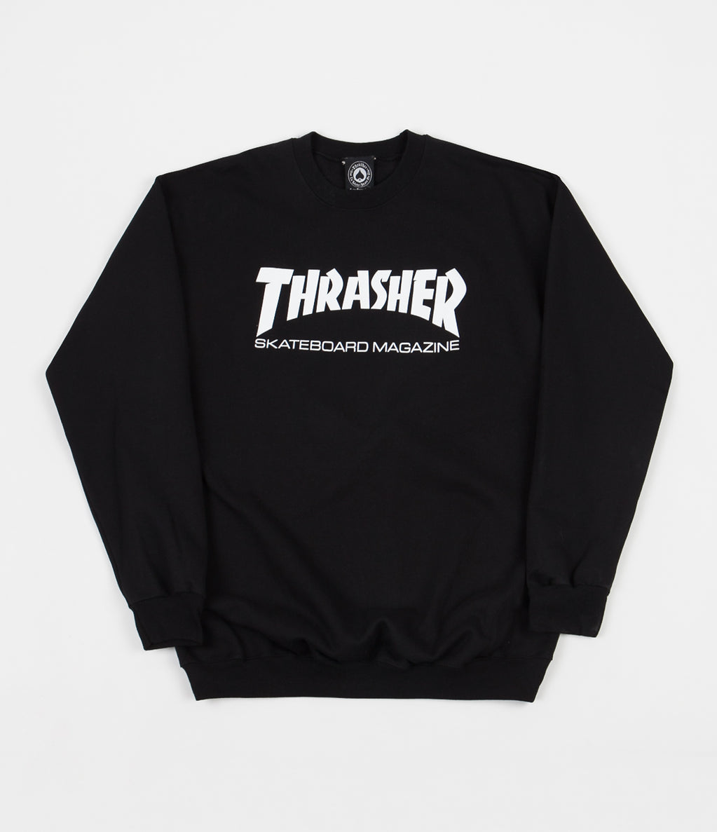 Thrasher Skate Mag Crewneck Sweatshirt - Black | Flatspot