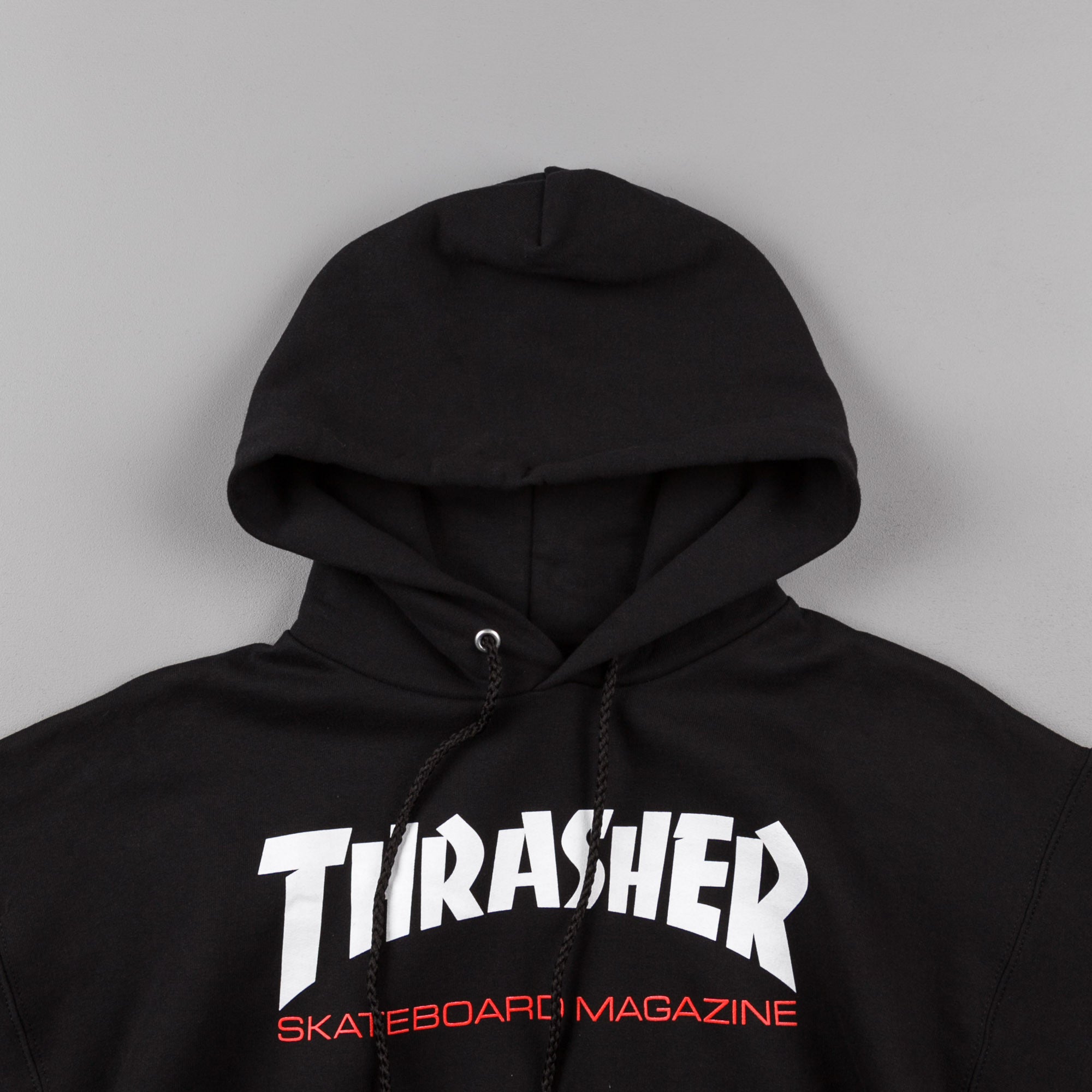 thrasher two tone black hoodie