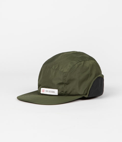 Topo Designs Puffer Cap - Olive / Black | Flatspot