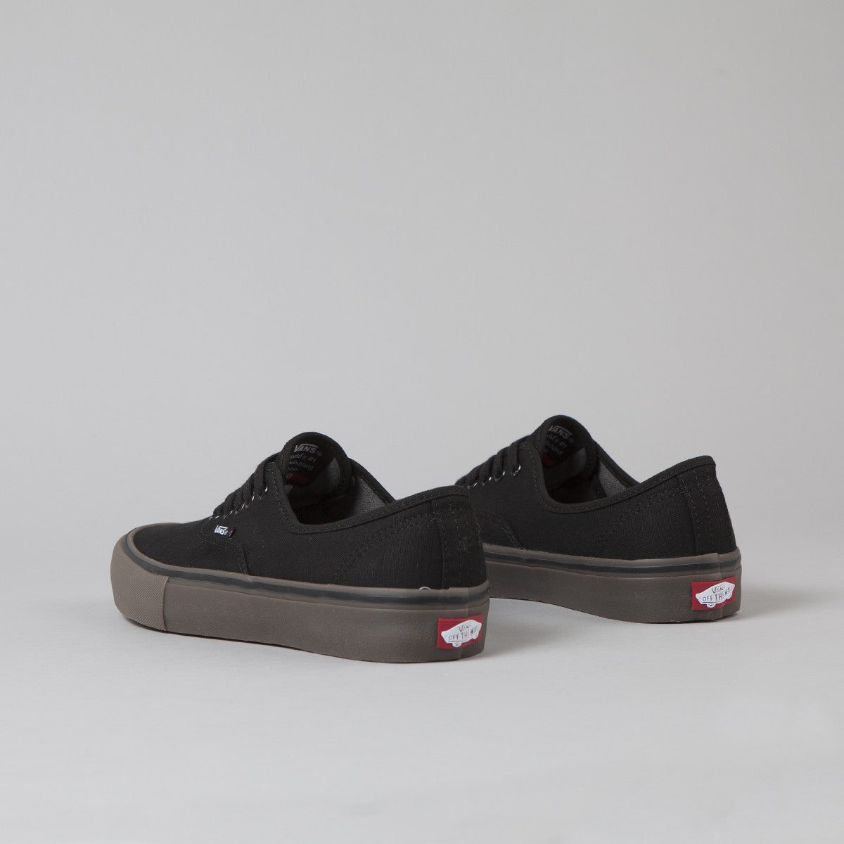 Vans Authentic Pro Canvas Shoes - Black / Gum | Flatspot