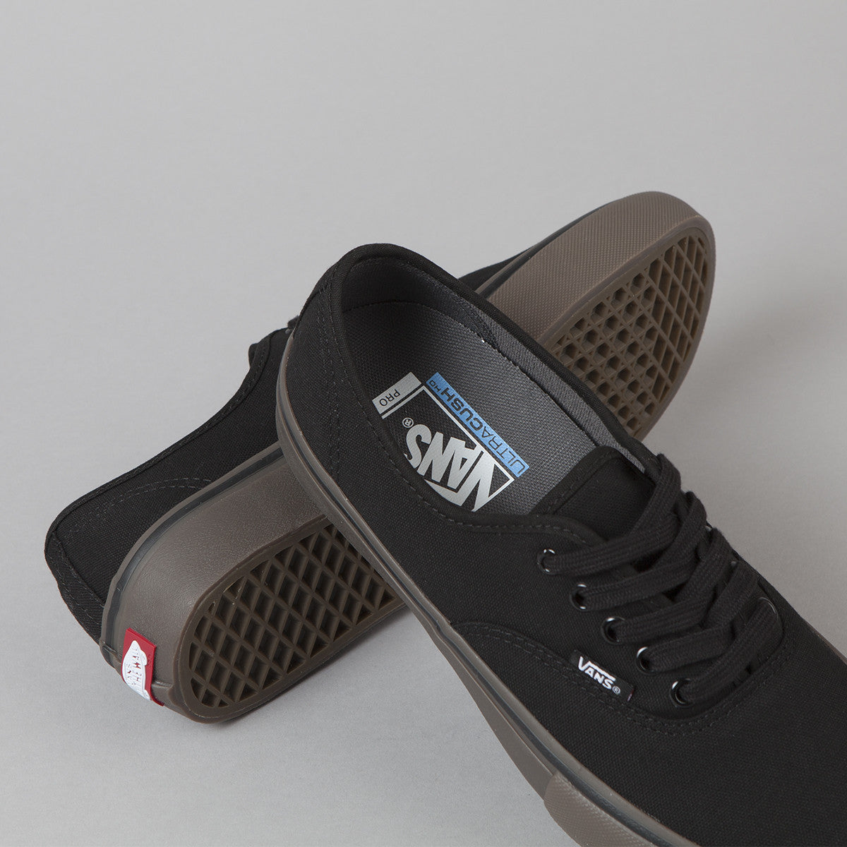 Vans Authentic Pro Canvas Shoes - Black / Gum | Flatspot