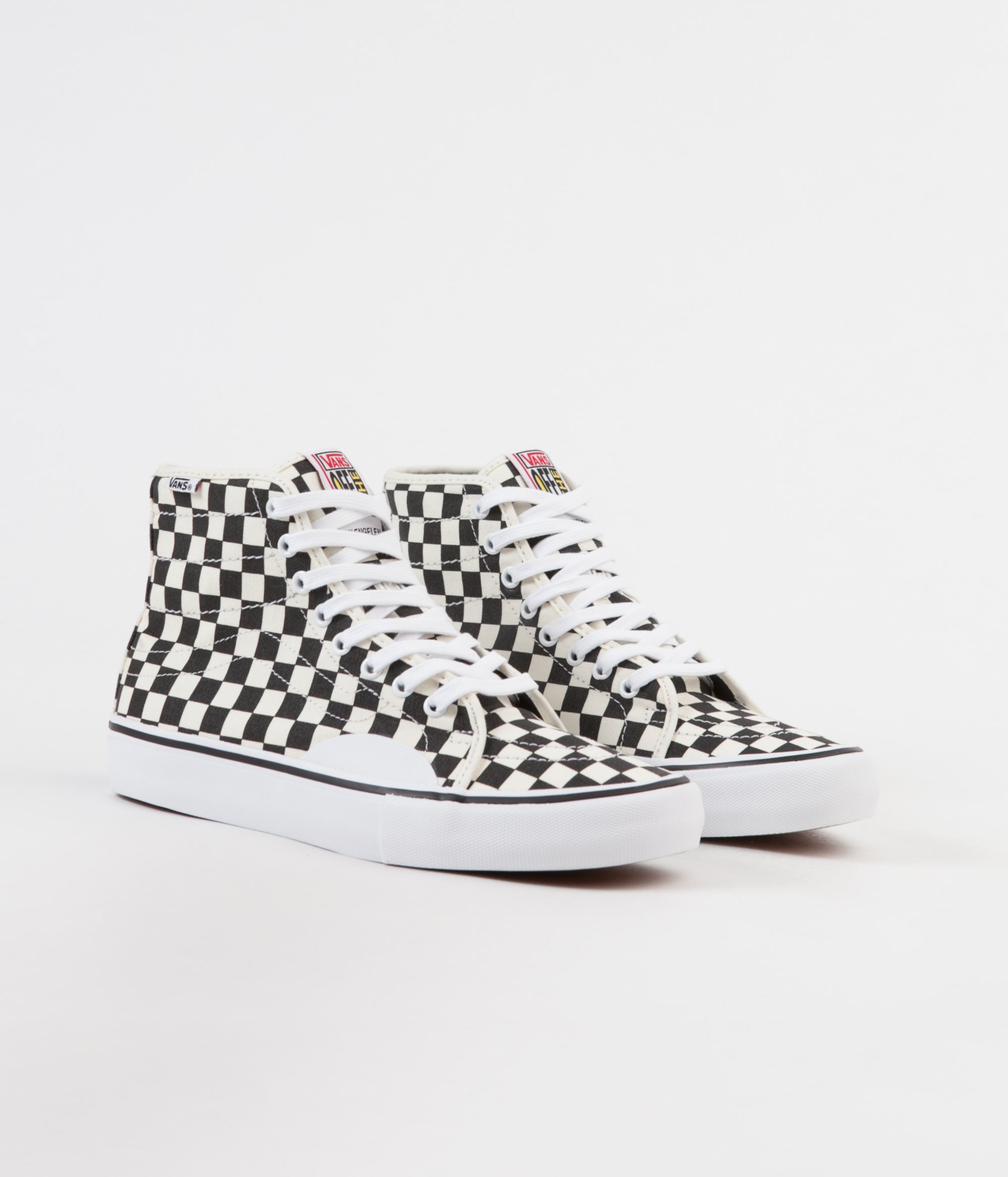 vans av classic high checkerboard