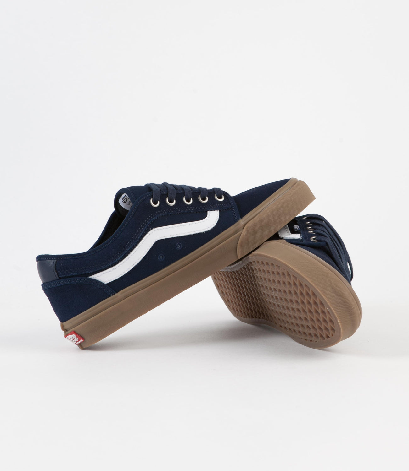 Vans Chukka Low Sidestripe Shoes - Navy 