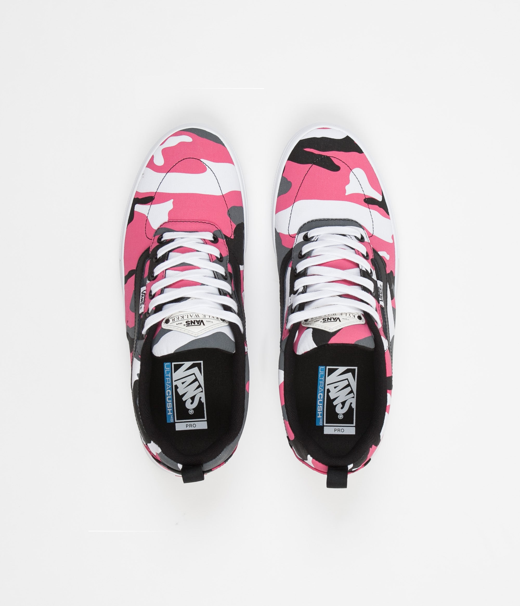 vans kyle walker pro black & magenta camo shoes