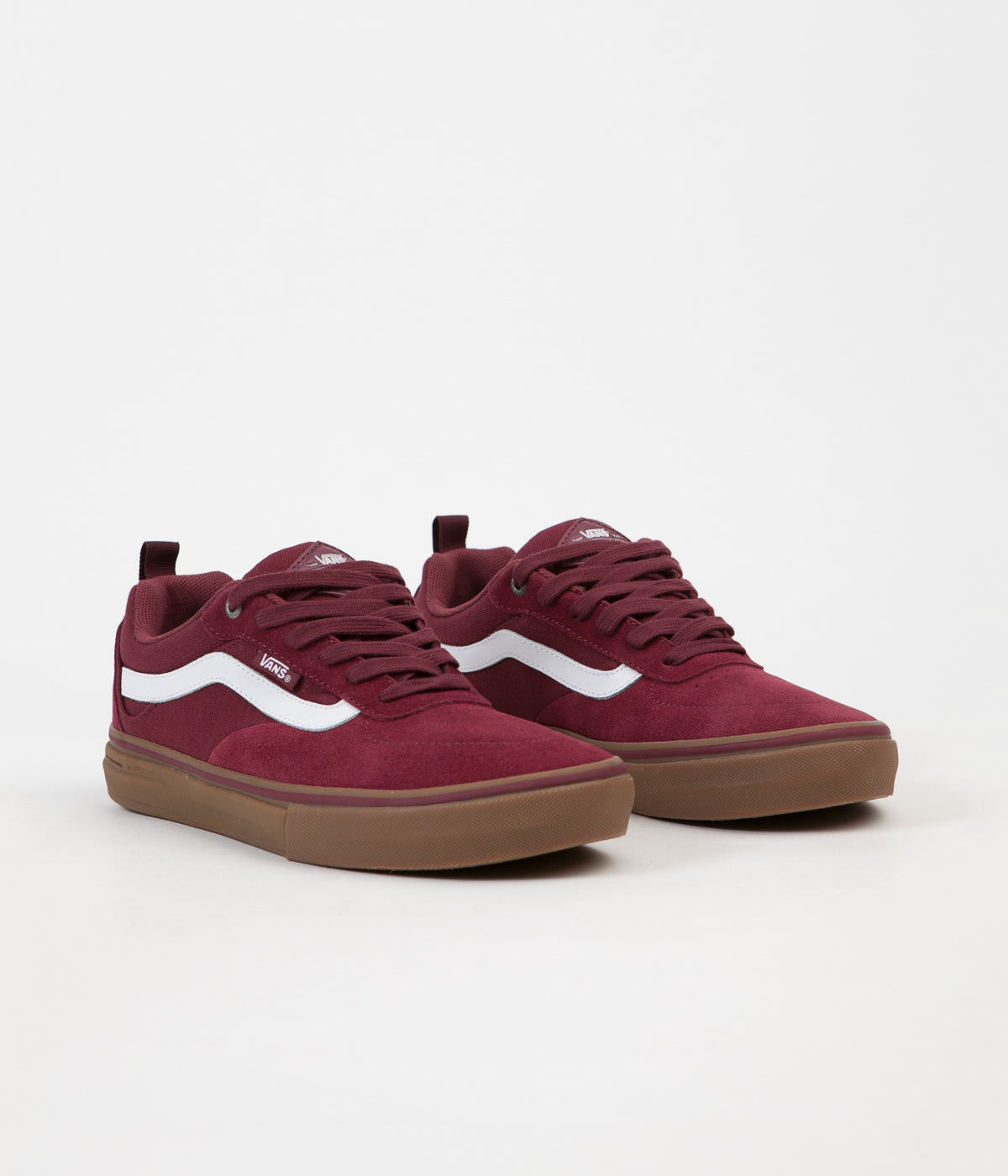 maroon vans with brown sole