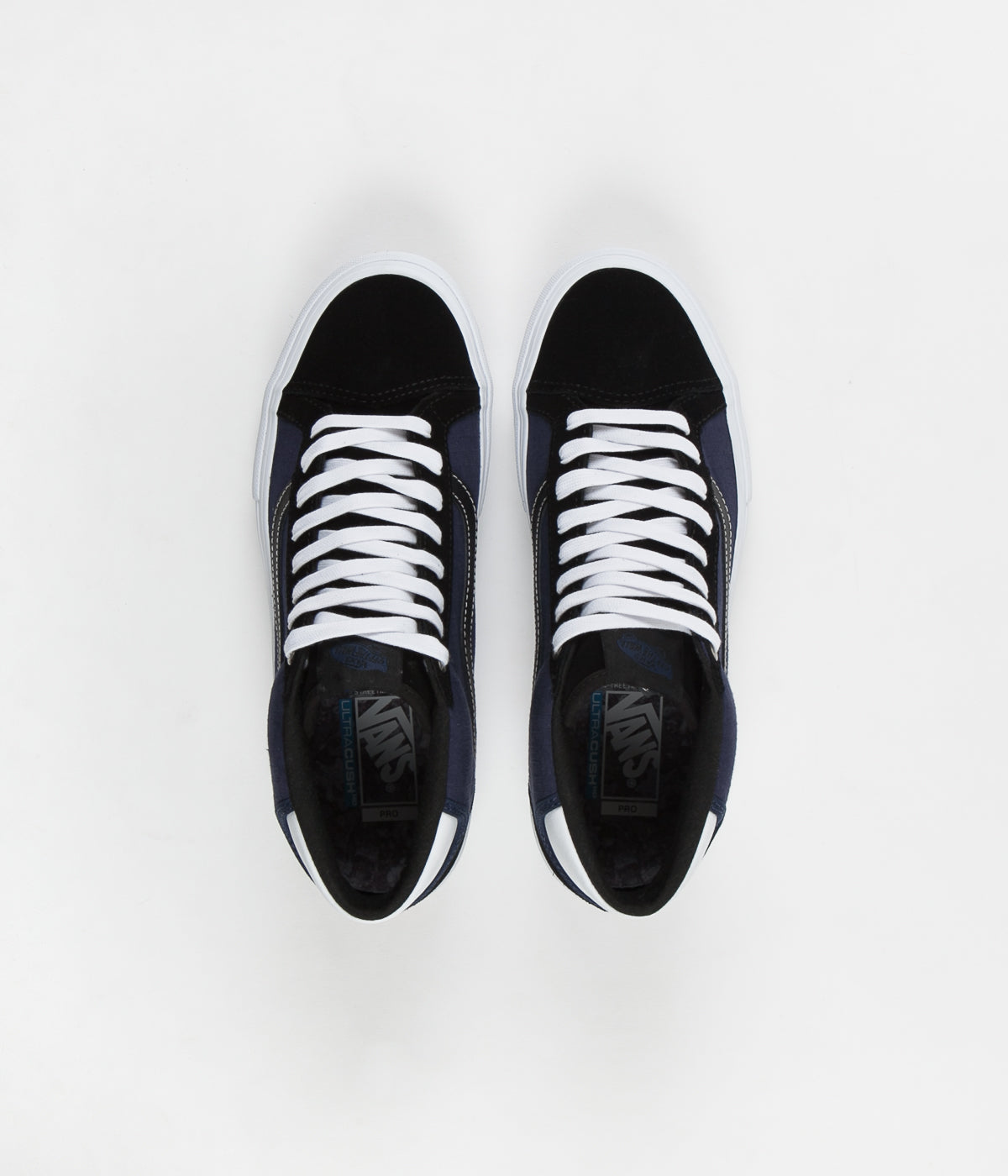 Vans Mid Pro Shoes - (Street Machine) Black / Dress Blues / True Flatspot