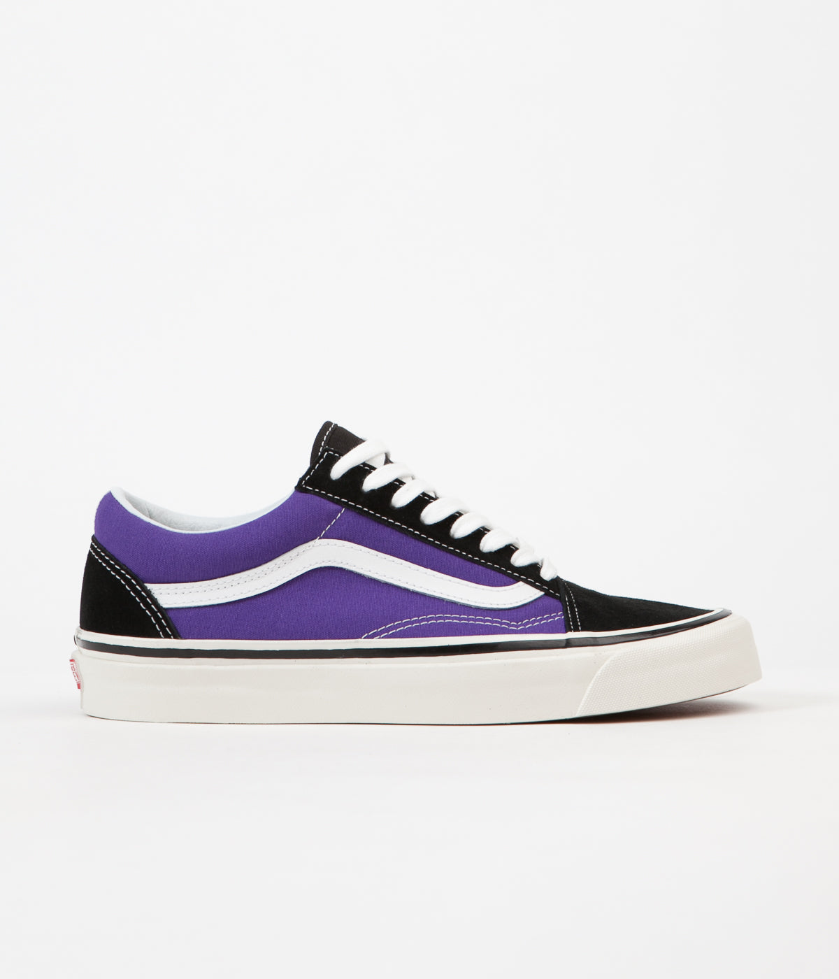 black and purple old skool vans