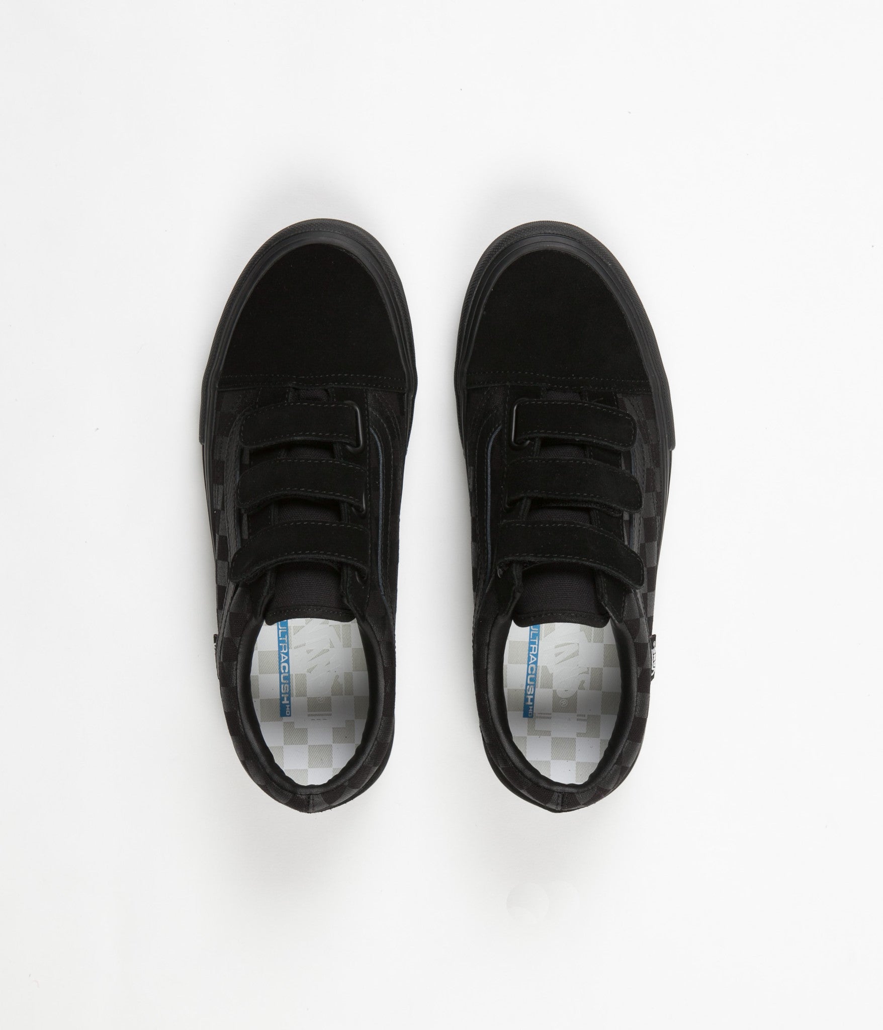 vans all black velcro