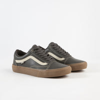 vans old skool olive gum