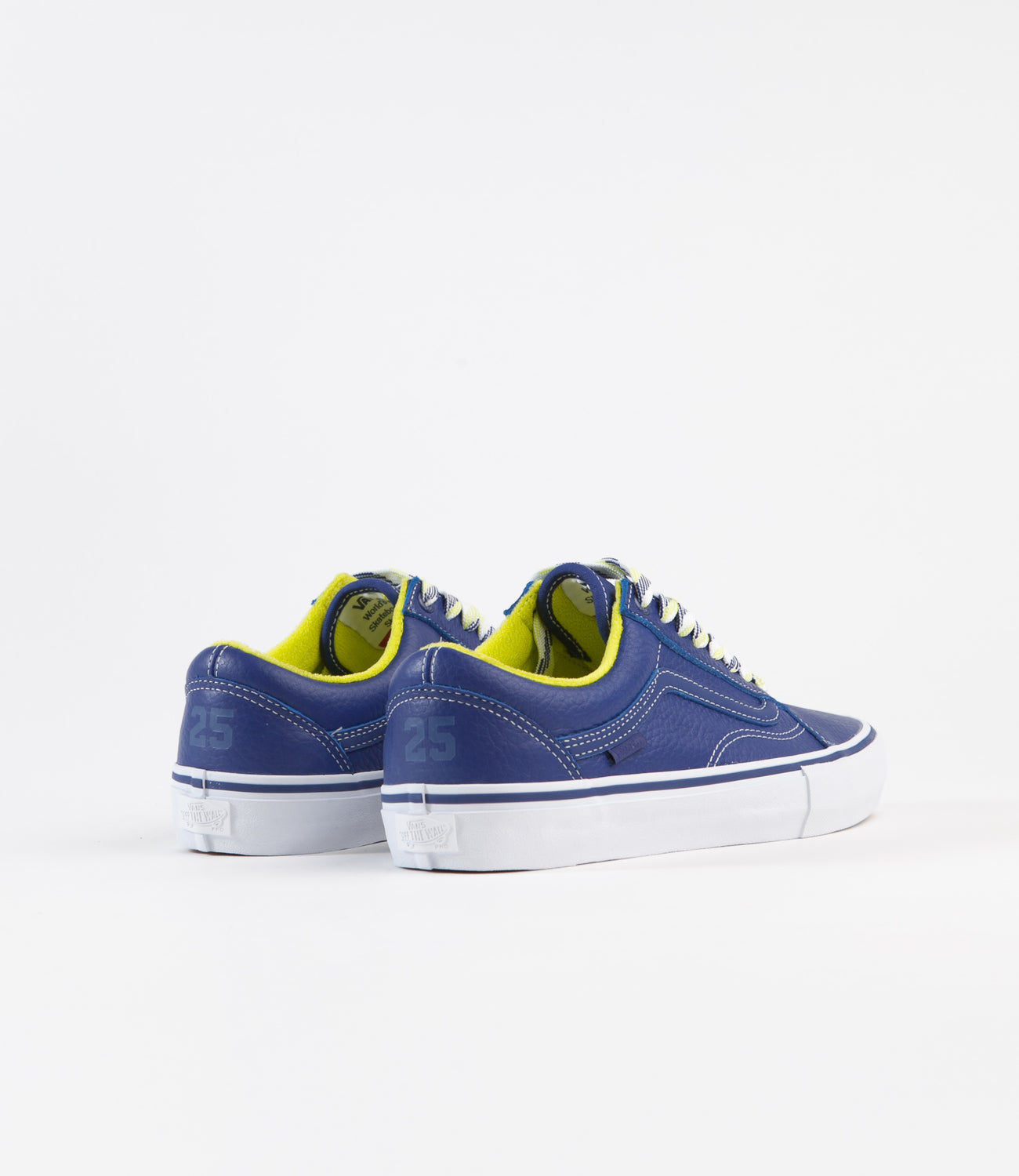 royal blue and yellow vans