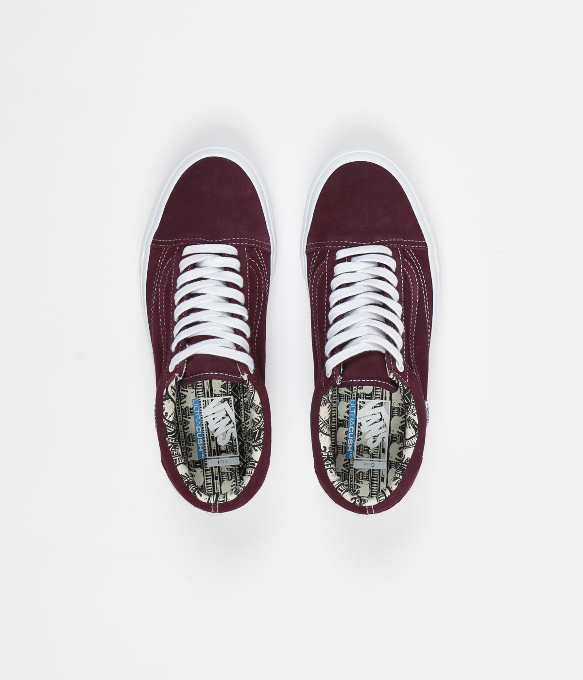 vans old skool pro burgundy