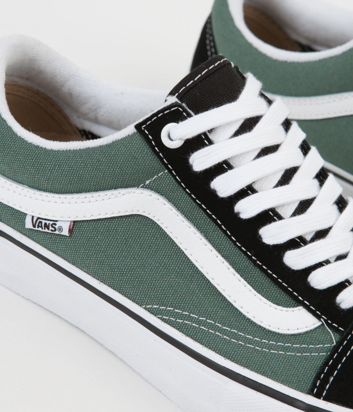 vans old skool black duck green