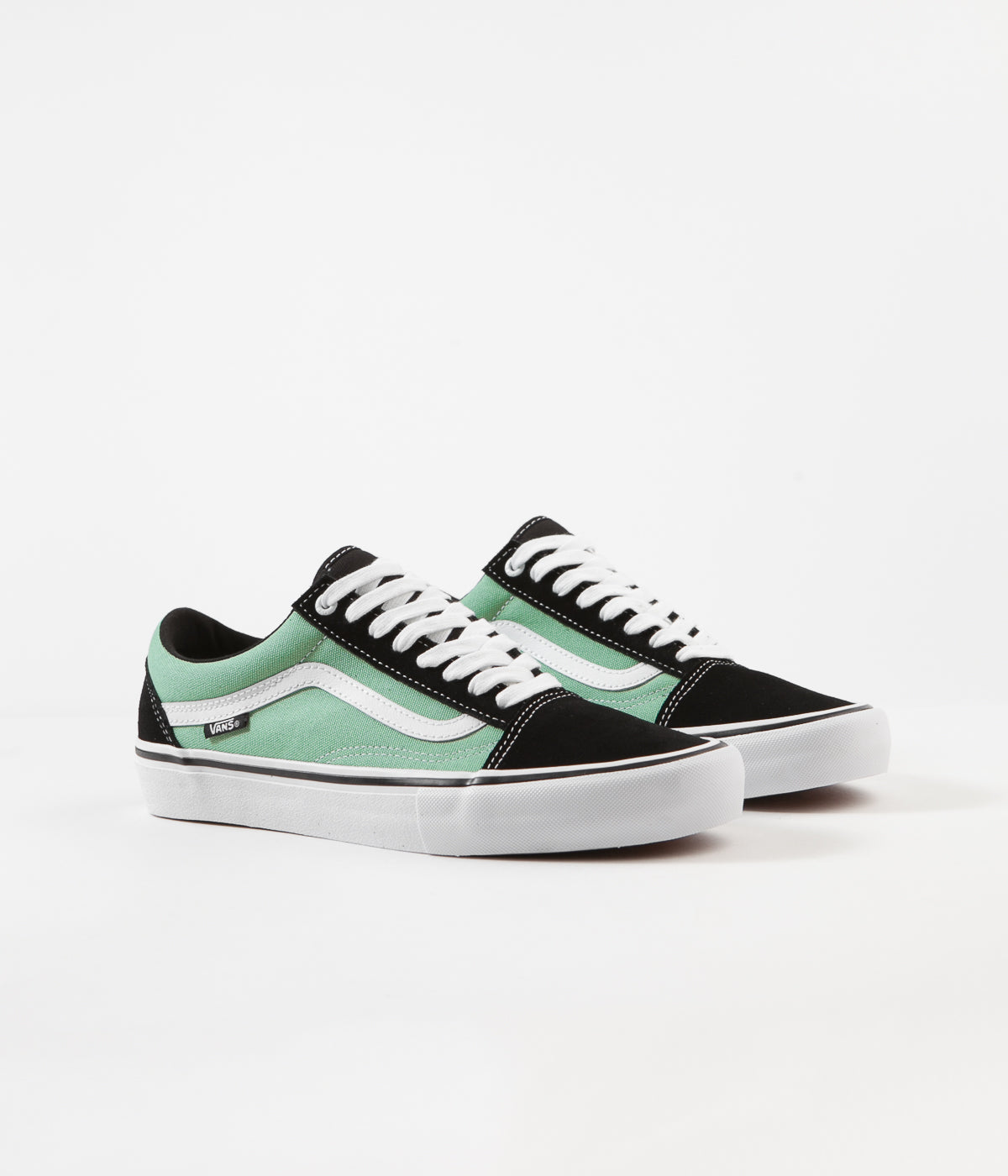 Vans Old Skool Pro Shoes - Black / Jade | Flatspot