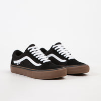 vans black white medium gum