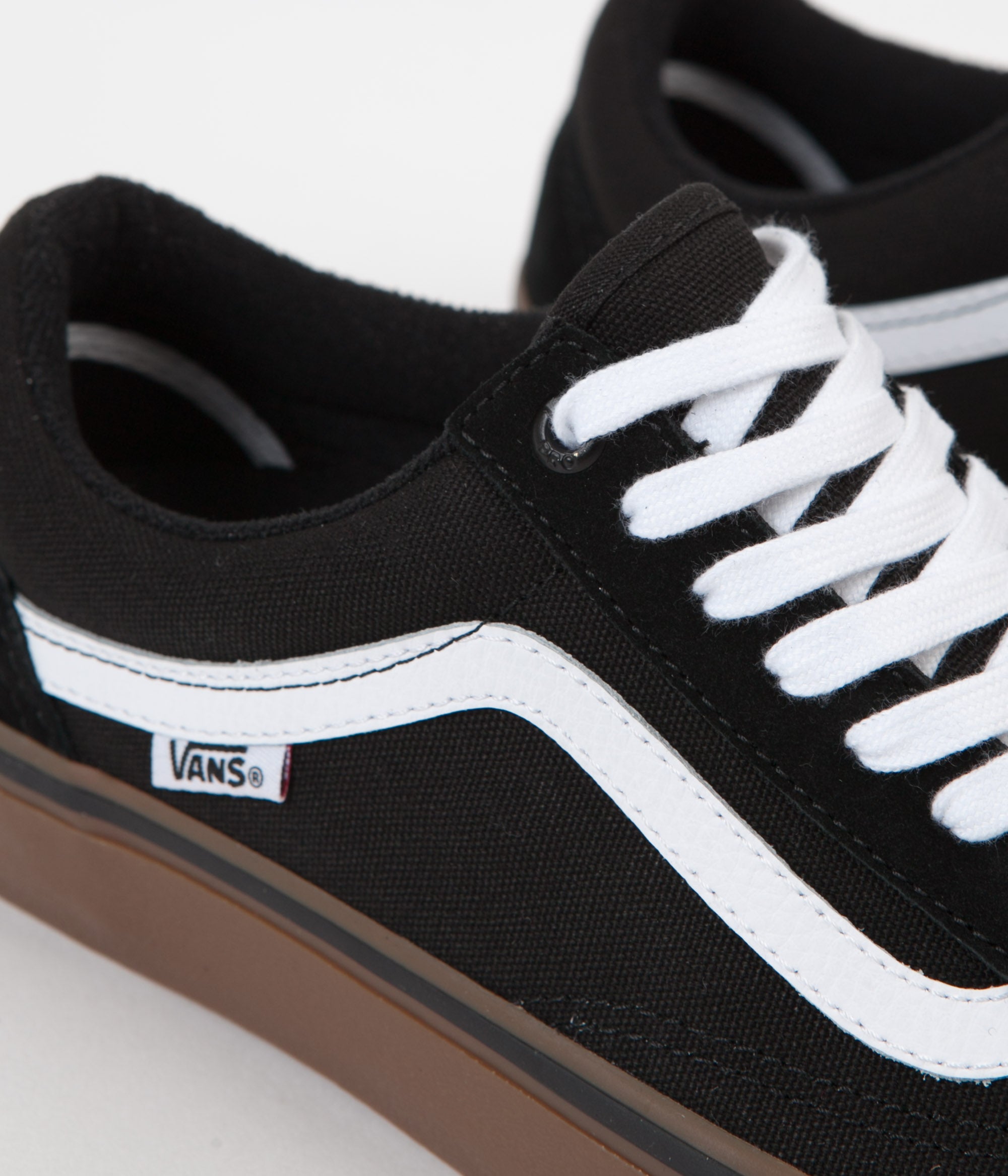 old school vans black white