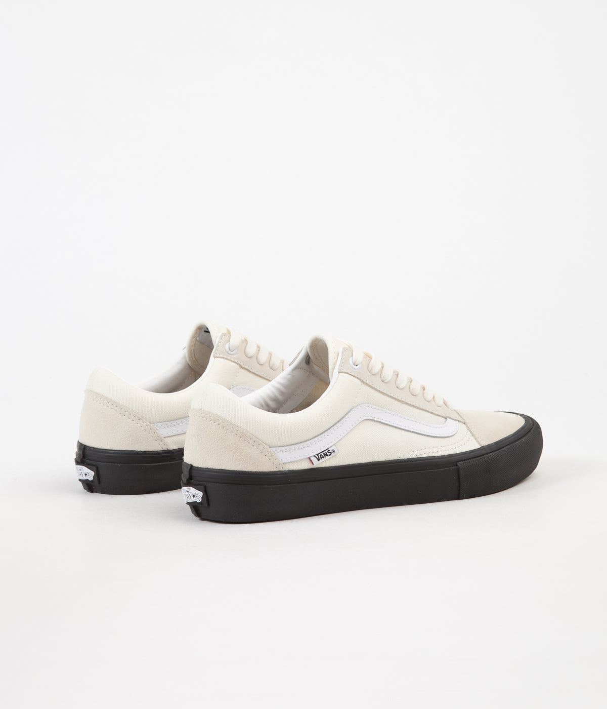 vans old skool pro classic white & black skate shoes