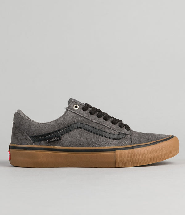 gray vans with gum sole