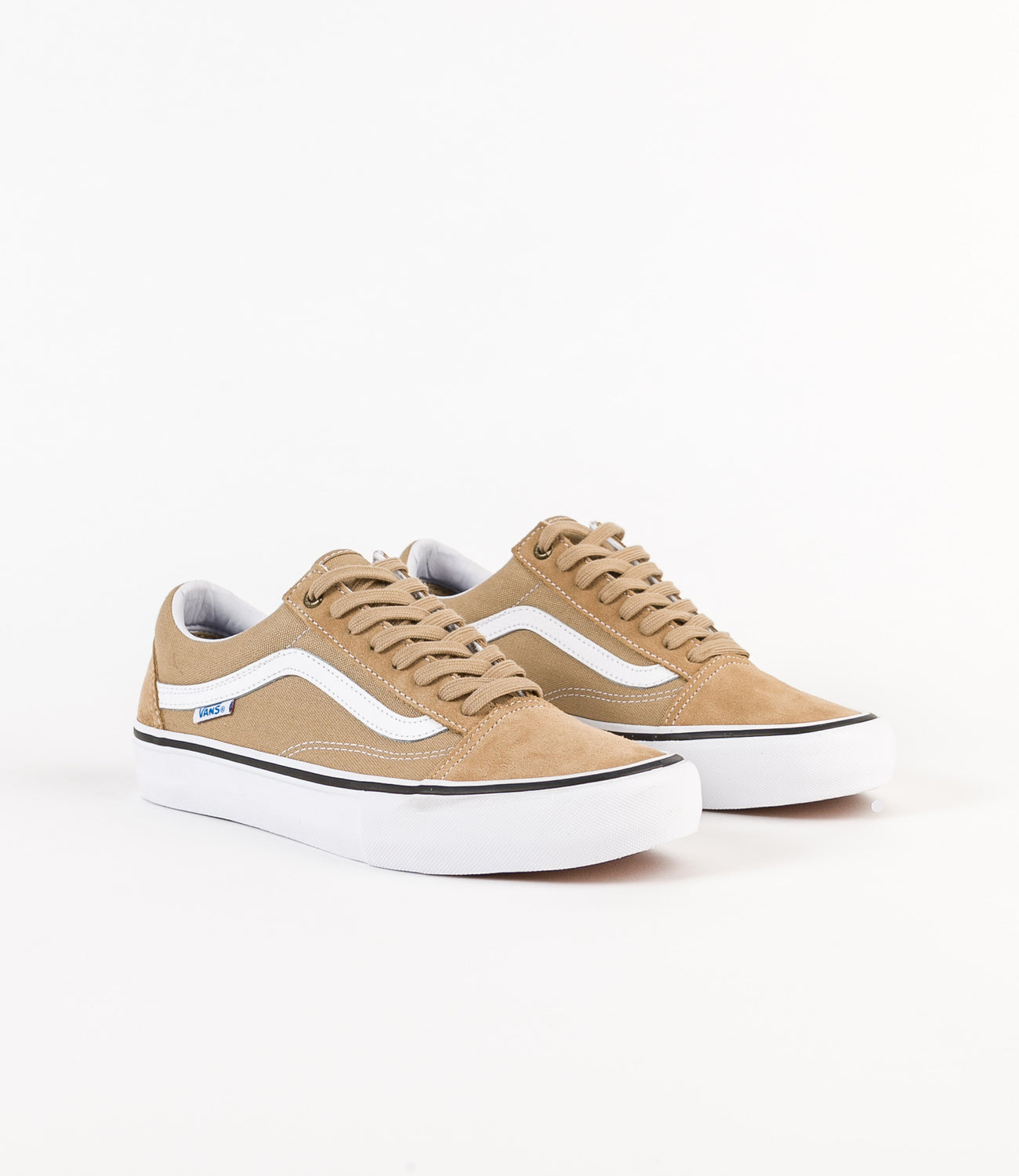 khaki white vans