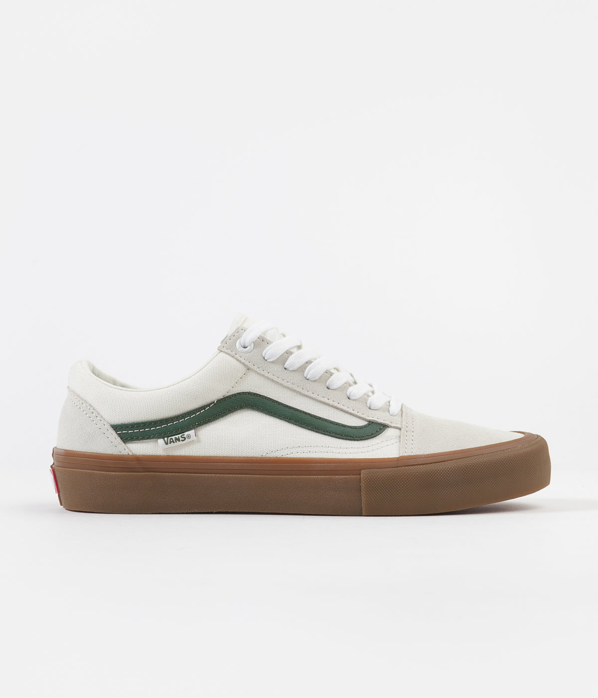 white vans with green stripe