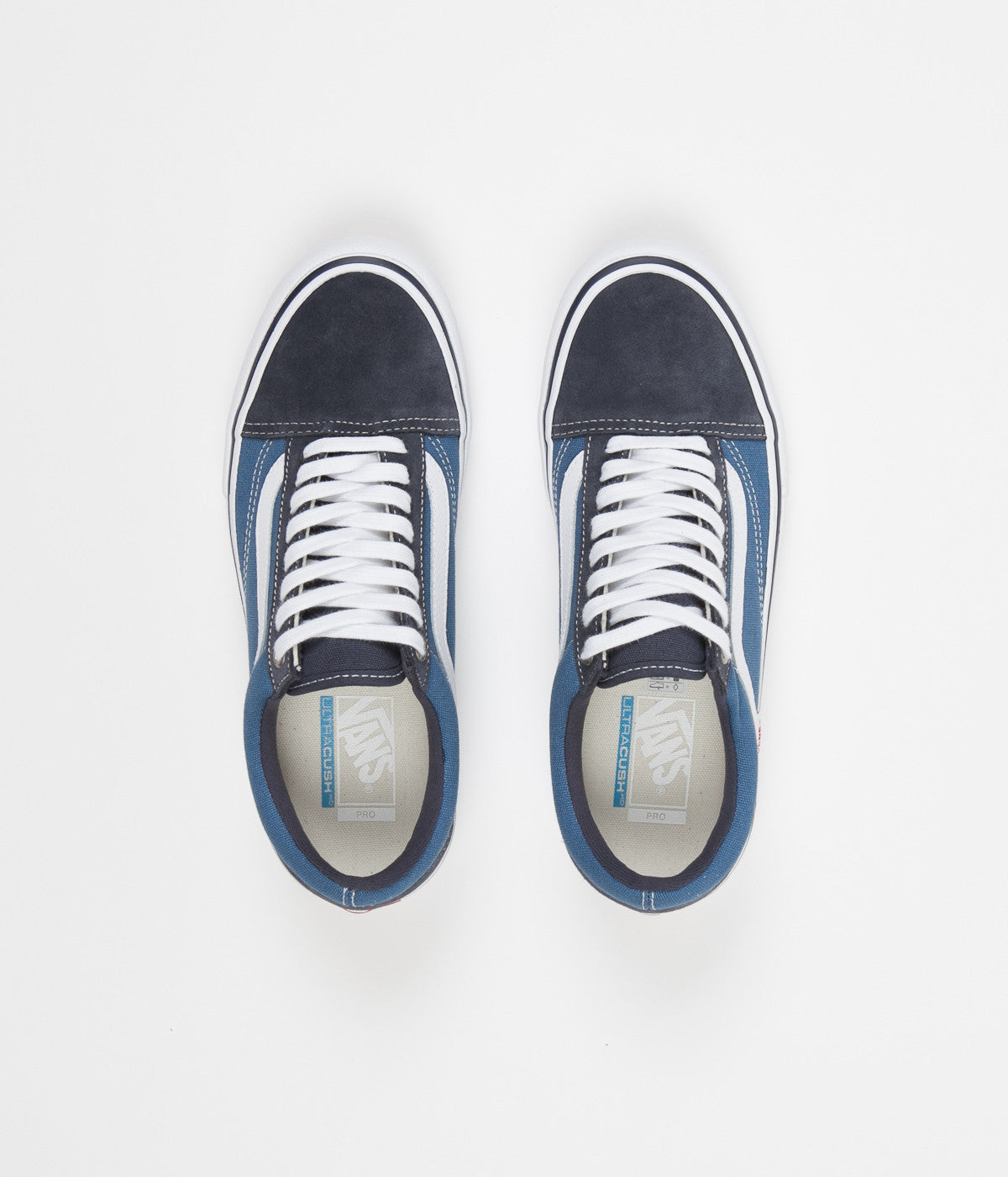 vans old skool navy & white shoes