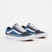 vans old skool pro navy white